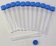 PLASTIC TEST TUBES W/ CAPS 12/PK