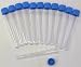 PLASTIC TEST TUBES W/ CAPS 12/PK