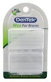 Dentek Wax For Braces Fresh Mint Twin Pack