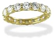 14KT Yellow Gold 2.7 CTW Round CZ Eternity Ring