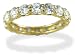 14KT Yellow Gold 2.7 CTW Round CZ Eternity Ring