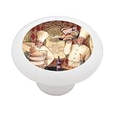 Bakery Chefs Decorative High Gloss Ceramic Drawer Knob