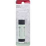 Singer Elastic Sewing Thread Blister Card, 30-Yard, Black