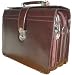 Burgundy Leather Top Opening Lawyer Briefcase Laptop