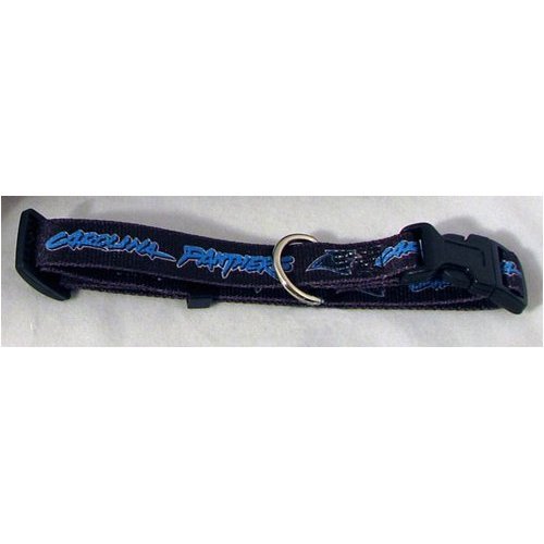 Carolina Panthers Adjustable Pet Dog Collar (Medium)