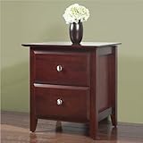 Modus Furniture Newport 2 Drawer Nightstand Cordovan