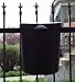 The Glam Can - Black Mounting Outdoor and Indoor Trash Can with lid