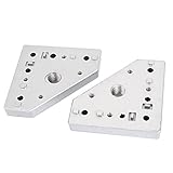 uxcell　キャスターホイール固定プレート　エンドプレート　アセンブリラインフィッティング