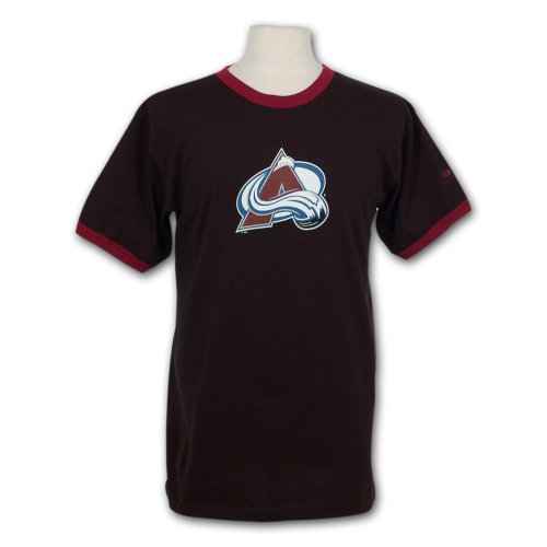 Buy Colorado Avalanche Primary Team Logo Ringer T-Shirt