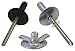 Exploding Large Head Mill Rivets Pop Rivet 250ct Tri-fold Racing Fasteners IMCA Bryke Fasteners