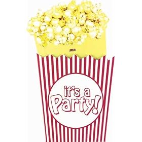 Movie Night Jumbo Party Invitations, 8ct by Rubies