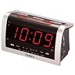 Tmex Jumbo Display LED Alarm Clock with Gentle Wake System - Silver (T256S)