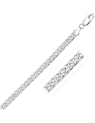5.8mm 14K White Gold Solid Miami Cuban Chain