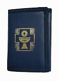 Boys' First Communion Holy Eucharist Blue Wallet Gift #12158W