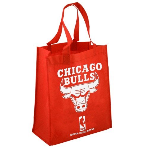 NBA Chicago Bulls Red Reusable Tote Bag