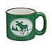 Cape Shore Green Etched Moose 15 Ounce Coffee Tea Mug Cup
