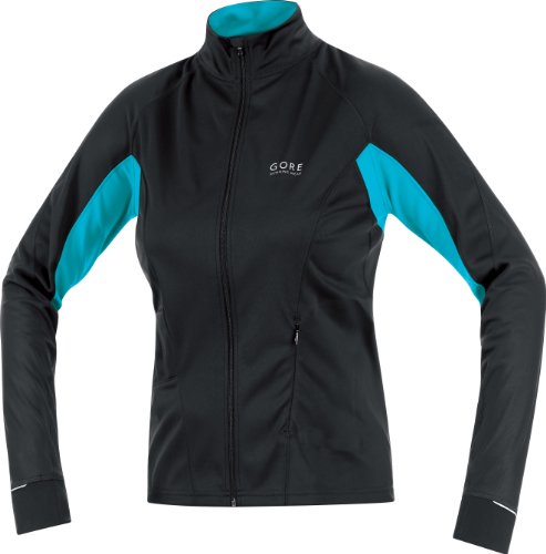 GORE RUNNING WEAR Damen Shirt SUNLIGHT Softshell, black/atoll blue, 40, 0_9957 Preisvergleich