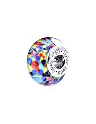 SilveRado(tm) SM03 Murano Glass Happy Ending Bead / Charm