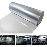 Masione Auto Car 12 by 48 inches Self Adhesive Clear Bra Headlight Bumper Hood Paint Protection Film Vinyl Sheet Headlights, Tail Lights,Smoke Fog Lights Tint Vinyl Film Car Light HeadLight Sheet Car Sticker
