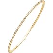 14K Yellow Gold Diamond Bangle Bracelet - 2.00 Ct.