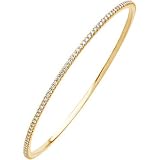 14K Yellow Gold Diamond Bangle Bracelet - 2.00 Ct.