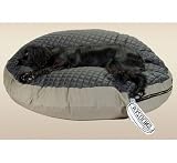 XL Round Quiltie Black with Khaki
