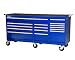 International VRB-7515BU 75-Inch 15 Drawer Blue Tool Cabinet with 6 Heavy Duty Ball Bearing Drawer Slides