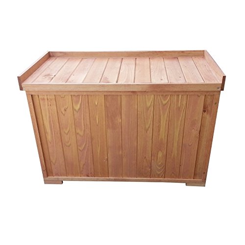 Auflagenbox stabile Gartenbox mit Sitz für Garten und Terrasse für zwei