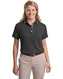 Port Authority Women's Comfy and Soft Pinpoint Knit Sport Shirt, charcoal/steel grey, XX-Large Port Authority Women's Comfy and Soft Pinpoint Knit Sport Shirt, charcoal/steel grey, XX-Large