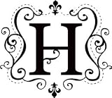 Monogram Round Absorbent Coaster - H