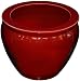 Oxblood red porcelain fishbowl / jardiniere / planter / pot