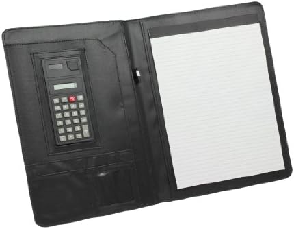 Padfolio Organizer Documents Holder with Calculator Legal Notepad and Pen Holder