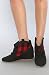 thumbnail: 80%20 The Melody Ankle Hidden Wedge Bootie in Black & Red Buffalo,Shoes for Women from 80%20