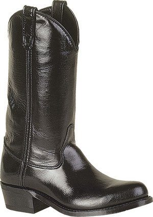 Double H Boot Mens 12 In Work Western,Black Smooth,10 D(M) US