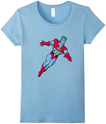 Women's Captain Planet and the Planeteers T Shirt Medium Baby Blue