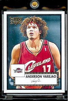 2005 06 Topps Style '52 Anderson Varejao Cleveland Cavaliers Basketball Card #42 - Mint Condition - In Protective Display Case !!