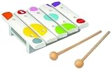 Janod 4507603 - Mini-Xylophon Holz mit 2 Schl&auml;gel Konfetti
