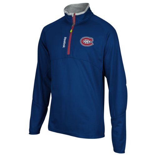 Montreal Canadiens Navy Reebok Center Ice Baselayer Quarter Zip Lightweight Jacket