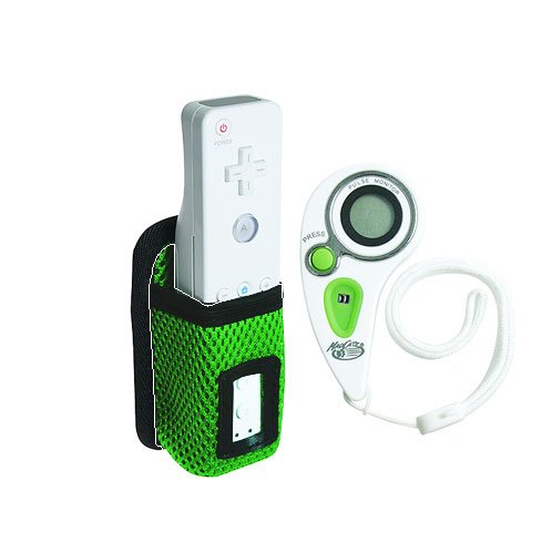 Madcatz Wii Remote Holster & Heart Rate Monitor PULSE PAK - Neon Green