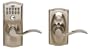 Schlage FE595VCAM619ACC Camelot Keypad Accent Lever Door Lock, Satin Nickel