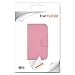 kwmobile® Elegant leather case for the Sony Xperia E with magnetic fastener and stand function in Hot Pink