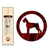 schnauzer18 - Giant Schnauzer Wind Chimes XSMALL Silver