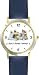 Jack (Parsons) Russell Terrier and Orange Tabby Kitten JP Dog - WATCHBUDDY&reg; DELUXE TWO-TONE THEME WATCH - Arabic Numbers - Blue Leather Strap-Children's Size-Small ( Boy's Size & Girl's Size )