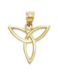 14k Yellow Gold Angel Symbol Charm