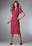Roamans Plus Size Double Breasted Side Stretch Panel Shift Coatdress