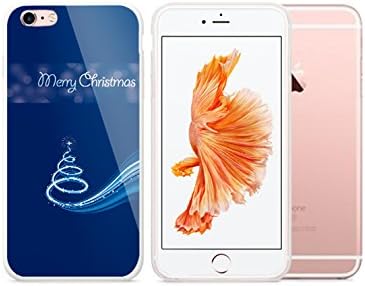 SMOOSE-APPLE IPHONE 6S PLUS CASE, BEAUTIFUL FLOWER WITH FASHION WORDS, HARD PLASTIC IPHONE COVER CASE- MERRY CHRISTMAS-4