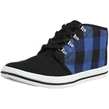 [ブラッチャーノ] Bracciano チャッカスニーカー(バッファローチェック) BR0805 BLK/BLU (ブルー/26)