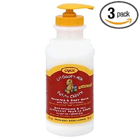 Canus Li'l Goat's Milk Body Wash/ Tearless Shampoo 16 - Ounce (Pack of 3)