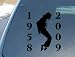 Michael Jackson Silhouette Tribute 1958 - 2009 - Vinyl Decal Sticker | Vinyl Color: Black