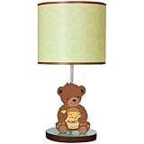 Lambs & Ivy Lamp with Shade and Bulb, Honey Bear
